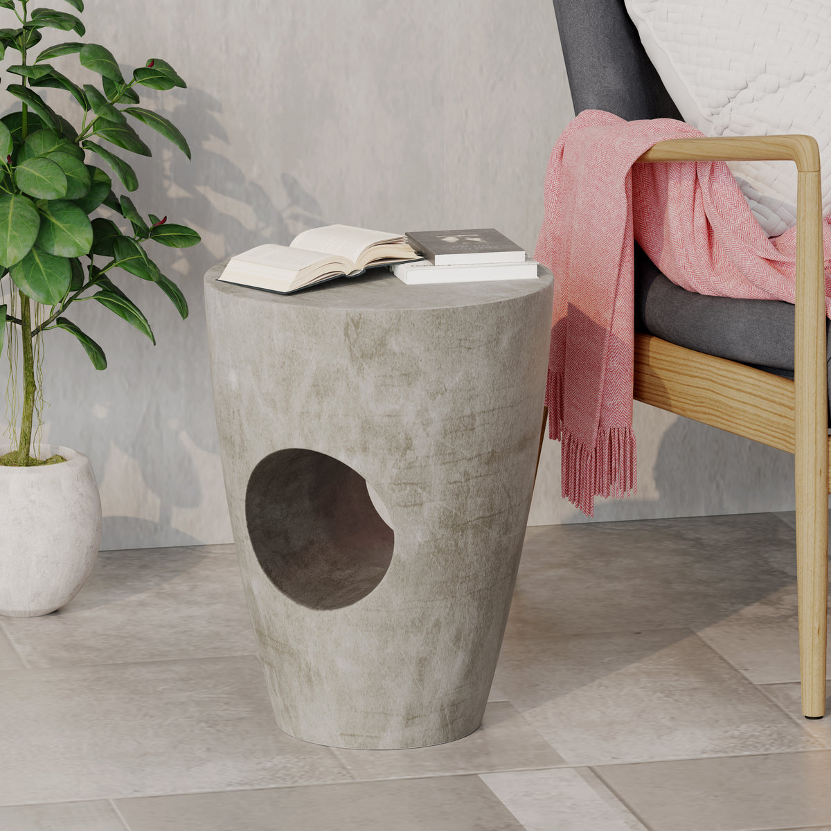 Sirius Concrete Side Table — Indoor & Outdoor