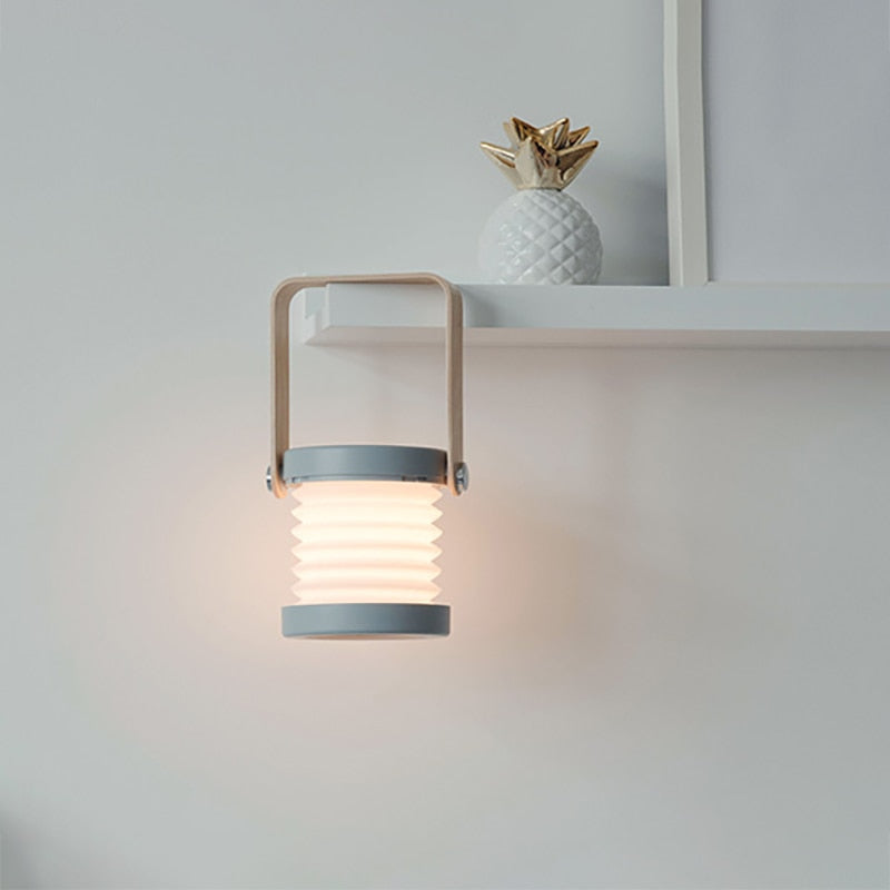 Wooden Portable Lantern Lamp