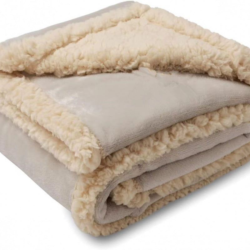 Waterproof Sherpa Fleece Throw Blanket | Soft Plush Cosy Blanket