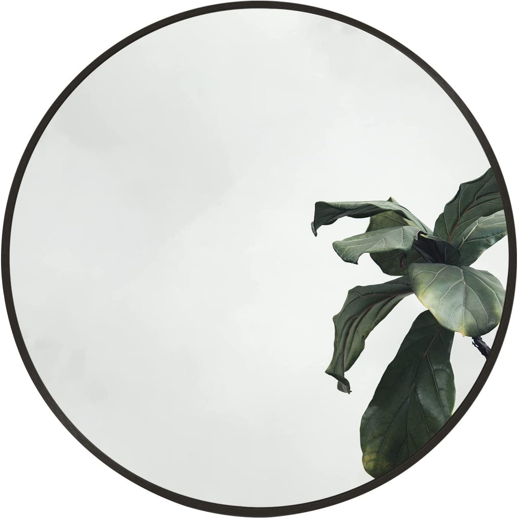 Round Black Bathroom Mirror | 16 Inch