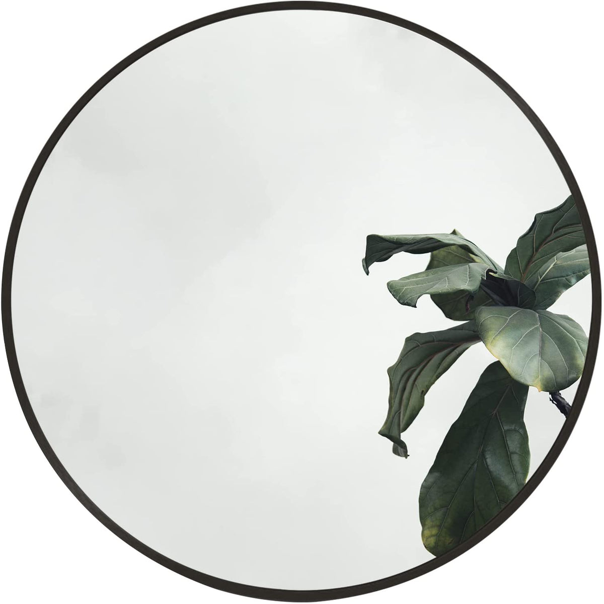 Round Black Bathroom Mirror | 16 Inch