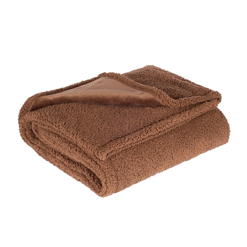 Waterproof Sherpa Fleece Throw Blanket | Soft Plush Cosy Blanket