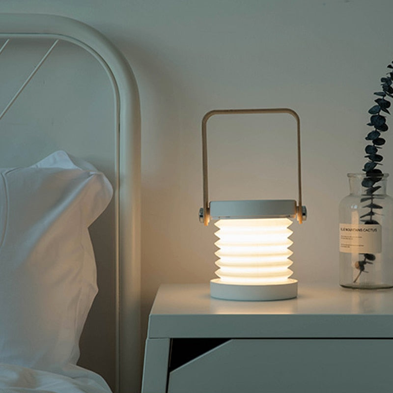 Wooden Portable Lantern Lamp
