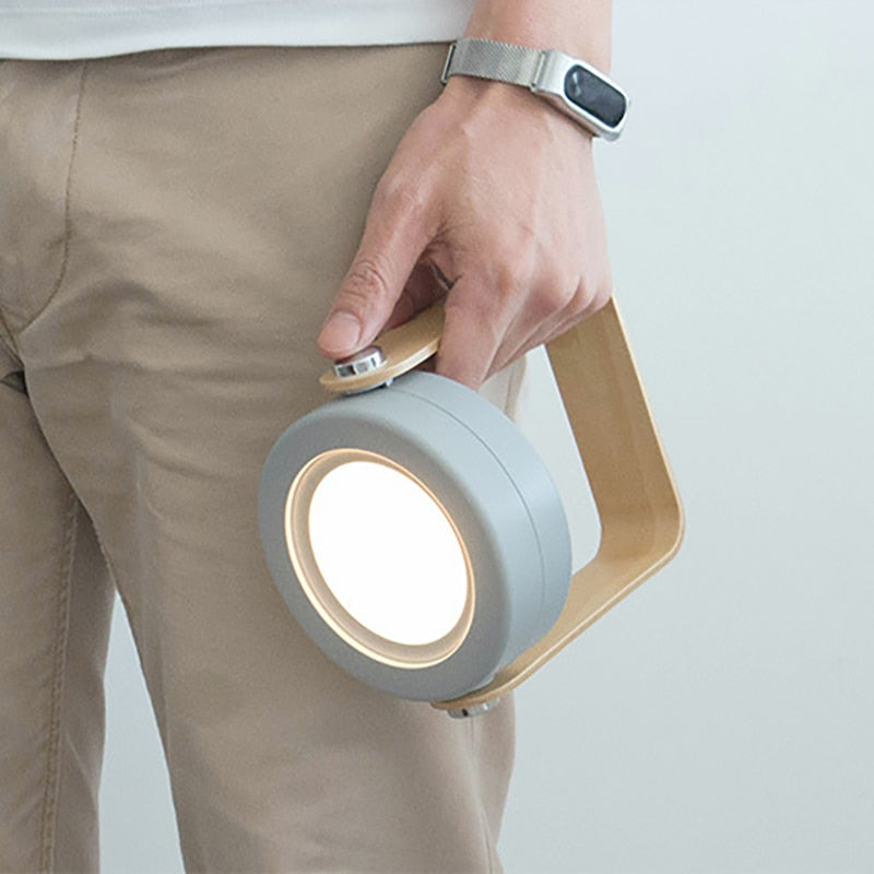 Wooden Portable Lantern Lamp