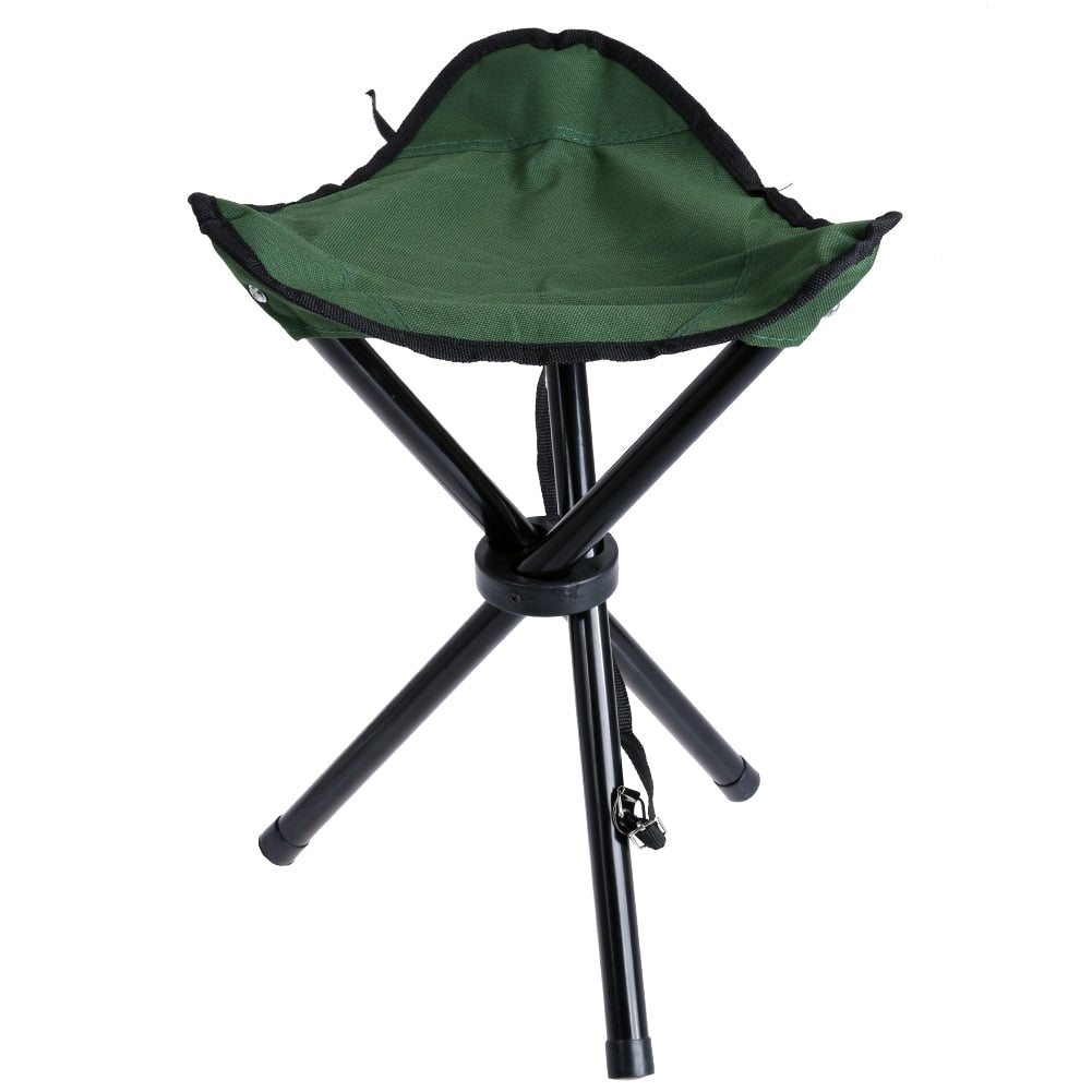 Lightweight Folding Camping Stool | Portable Aluminium Seat with Storage Bag