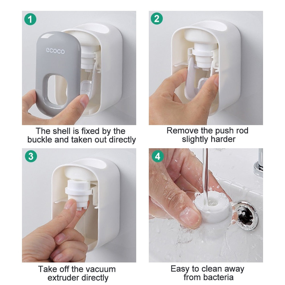 Wall-Mount Toothbrush Holder
