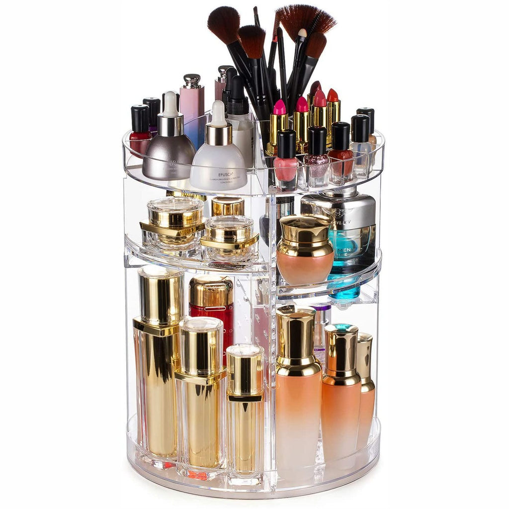 Rotating Cosmetic Storage Rack