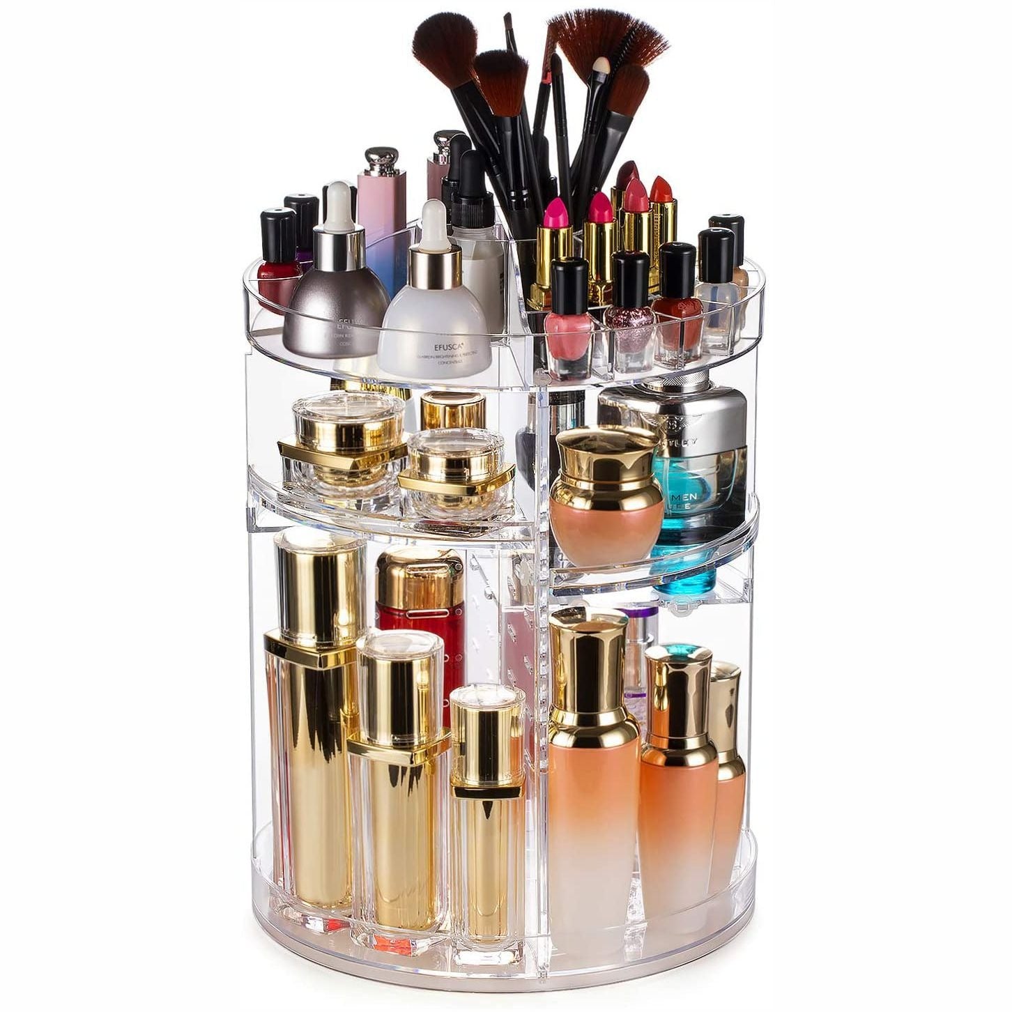 Rotating Cosmetic Storage Rack
