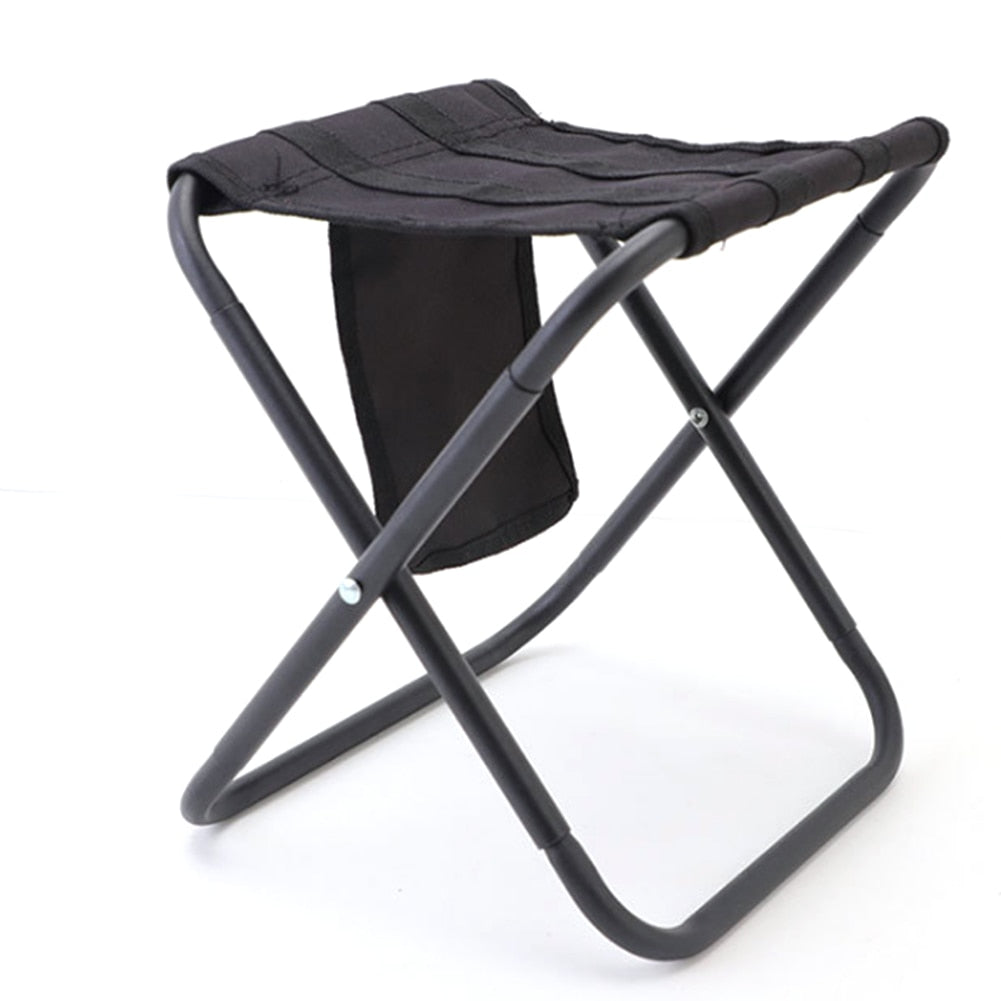Lightweight Folding Camping Stool | Portable Aluminium Seat with Storage Bag