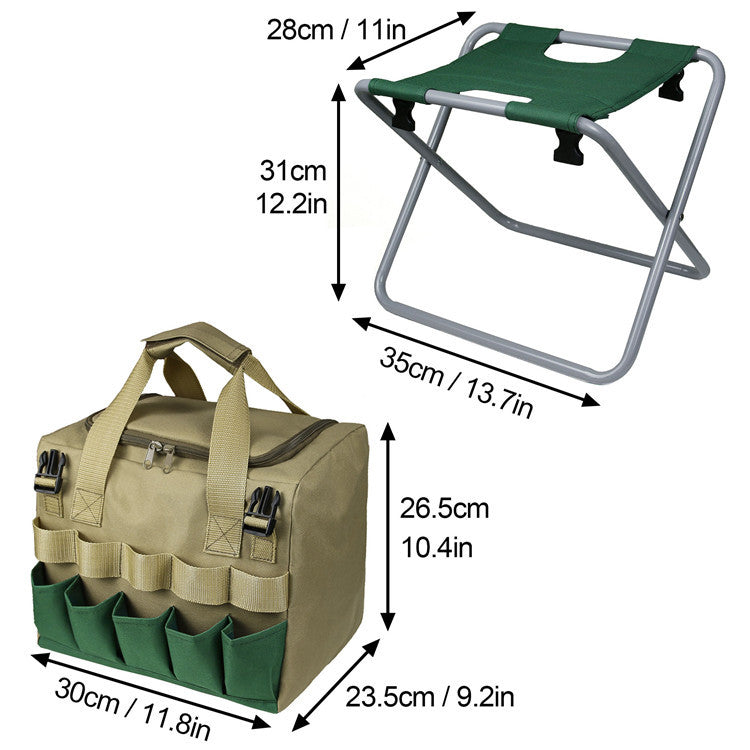 Detachable and Foldable Garden Stool