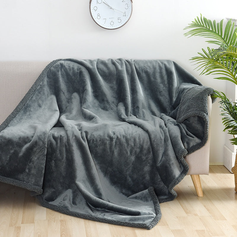 Waterproof Sherpa Fleece Throw Blanket | Soft Plush Cosy Blanket