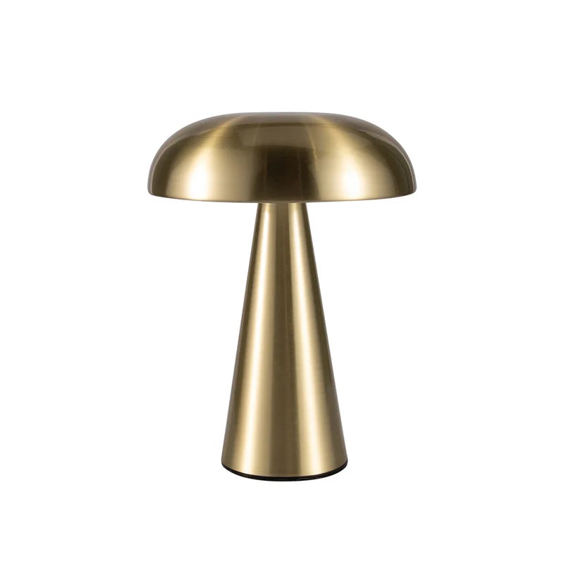 Rechargeable Touch Mushroom Table Lamp | 3-Level Dimmable Bedside Light