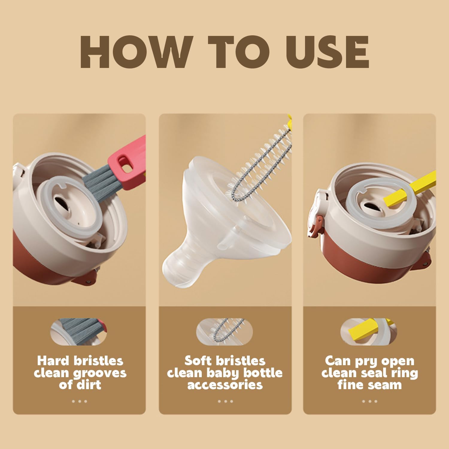 3-in-1 Cup Cleaning Brush