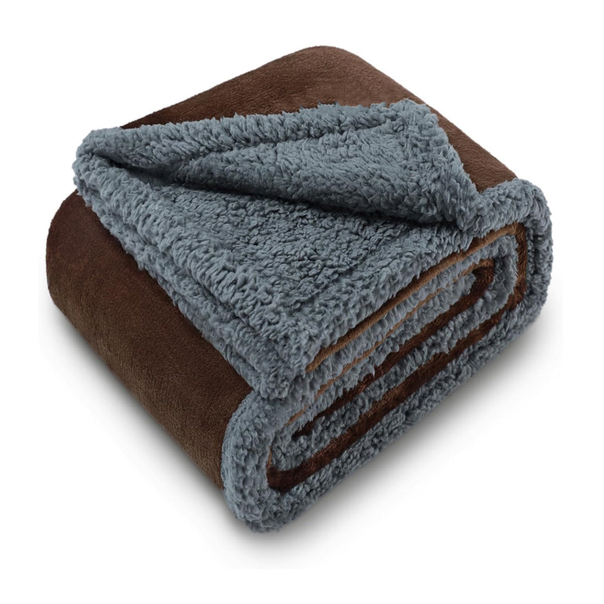 Waterproof Sherpa Fleece Throw Blanket | Soft Plush Cosy Blanket