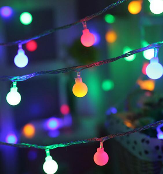 Cherry Ball Fairy String Lights | Battery Operated Outdoor Patio Garland