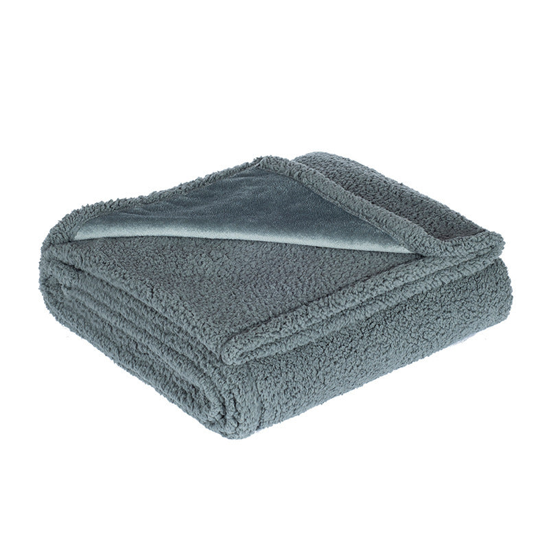 Waterproof Sherpa Fleece Throw Blanket | Soft Plush Cosy Blanket