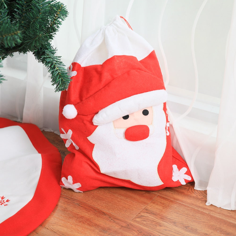 Large Christmas Gift Bag | Festive Cartoon Design