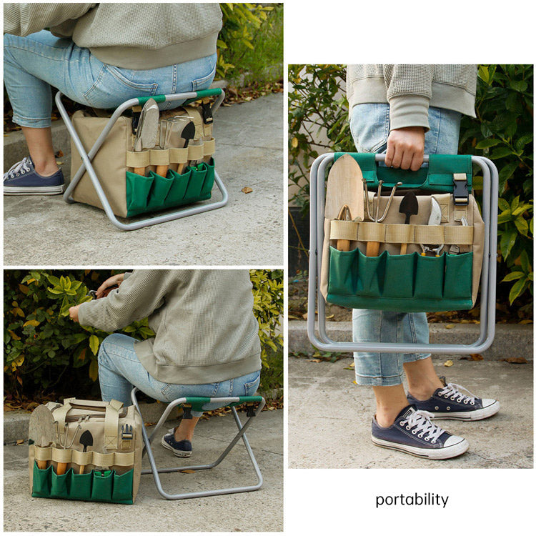 Detachable and Foldable Garden Stool