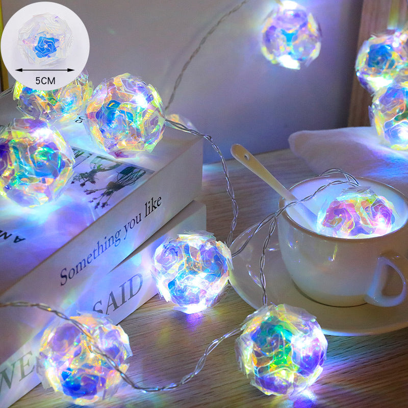 LED Rose String Lights | Decorative Fairy Lights for Bedroom & Garden
