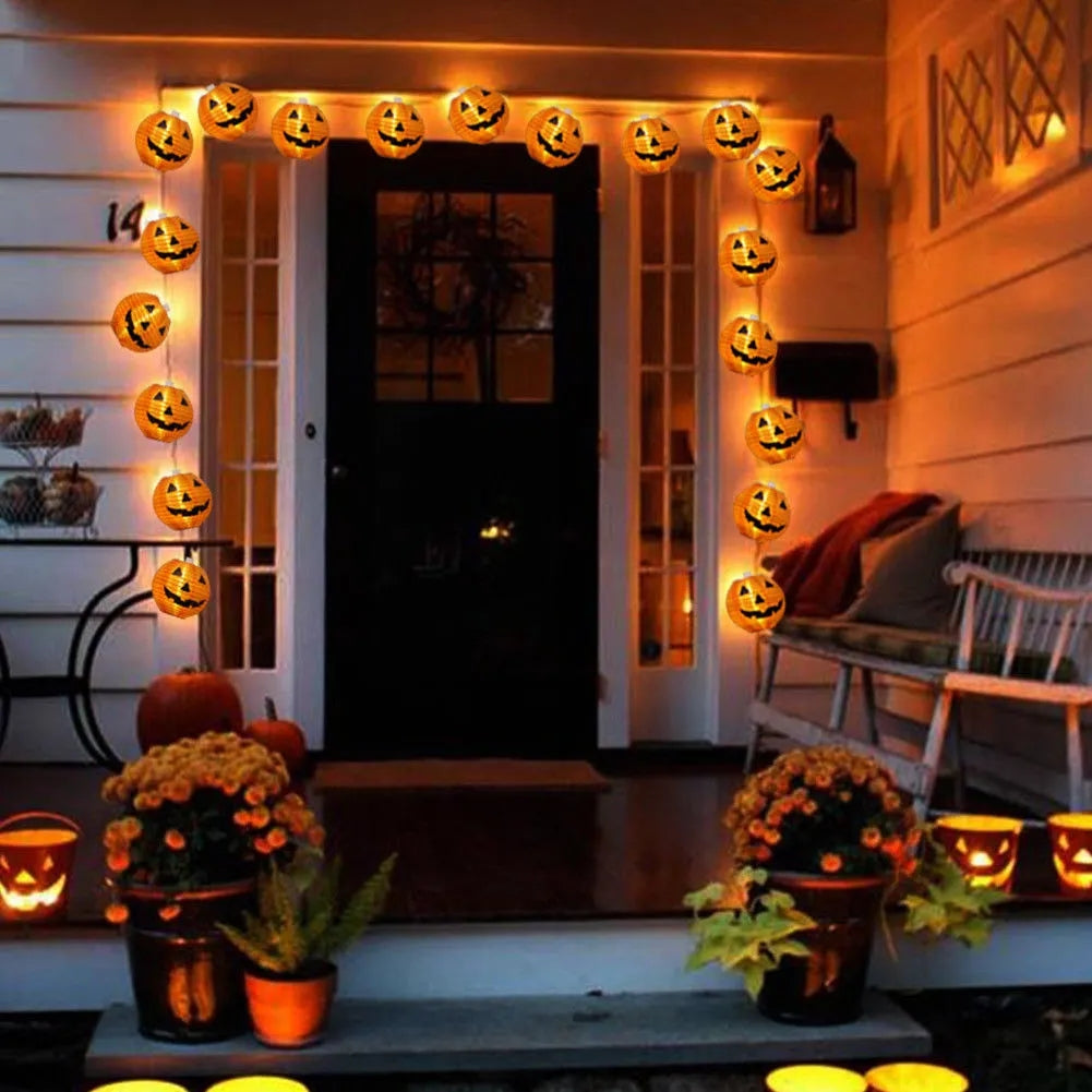 Halloween Pumpkin String Lights | 10 LED Warm White Decoration