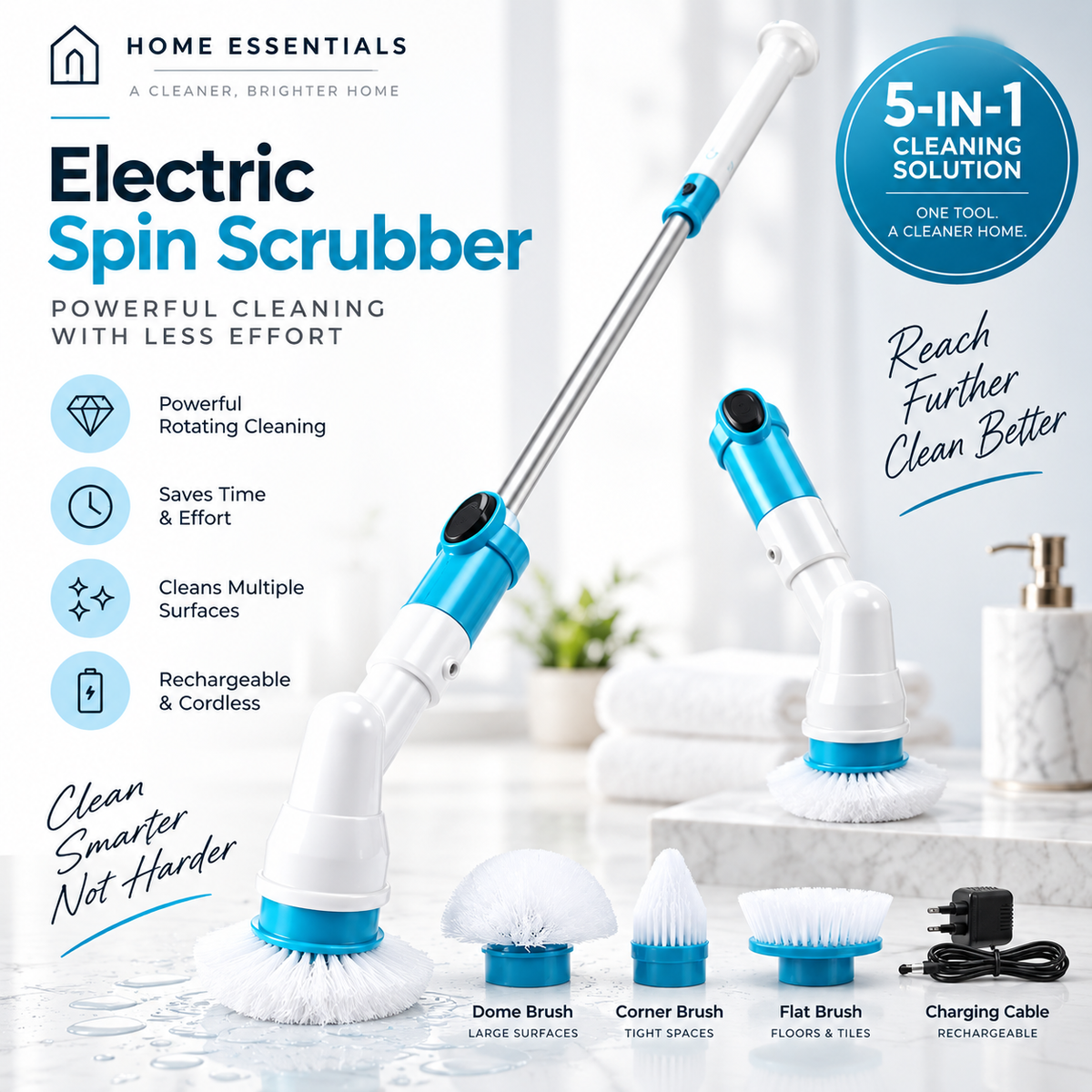 Electric Spin Scrubber