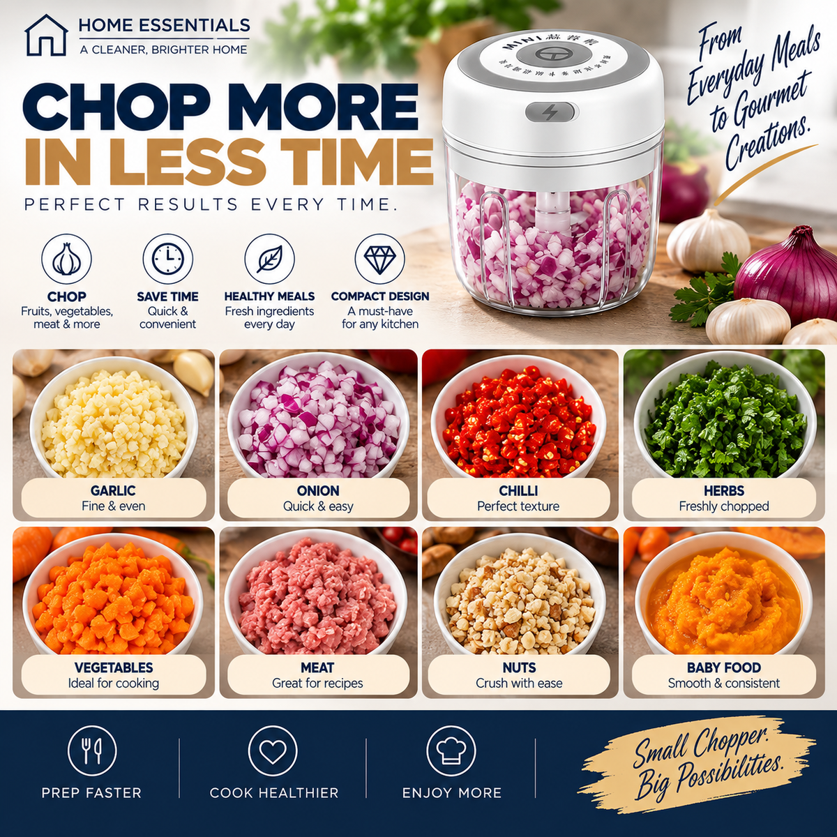 Electric Mini Food Chopper