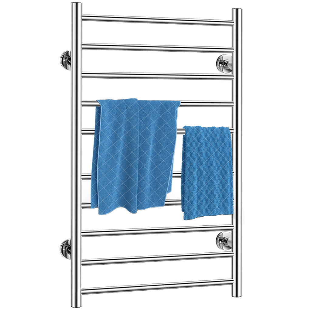 Electric Heated Towel Rack | 10 Bar Wall Mounted Towel Warmer