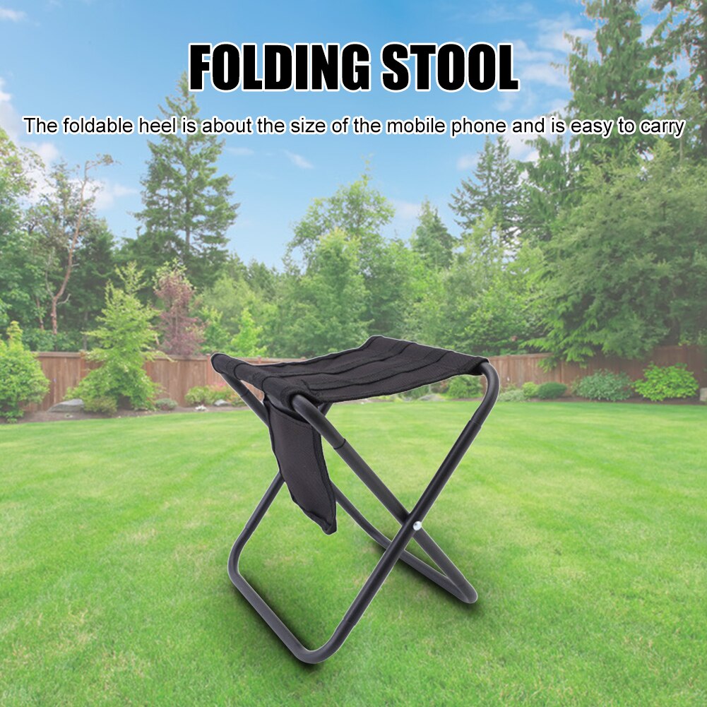Lightweight Folding Camping Stool | Portable Aluminium Seat with Storage Bag