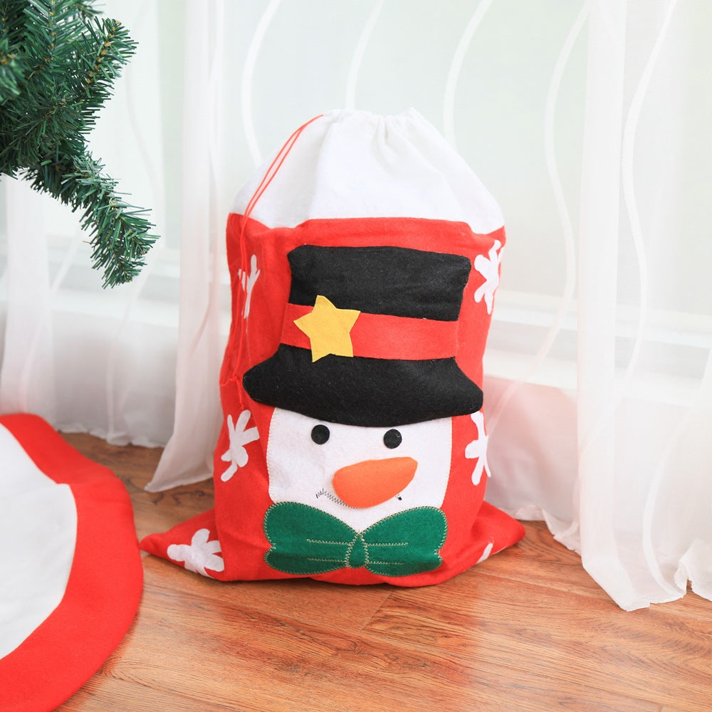 Large Christmas Gift Bag | Festive Cartoon Design