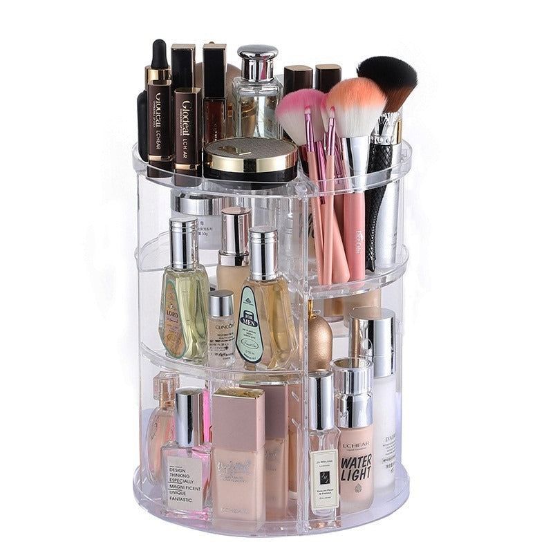 Rotating Cosmetic Storage Rack