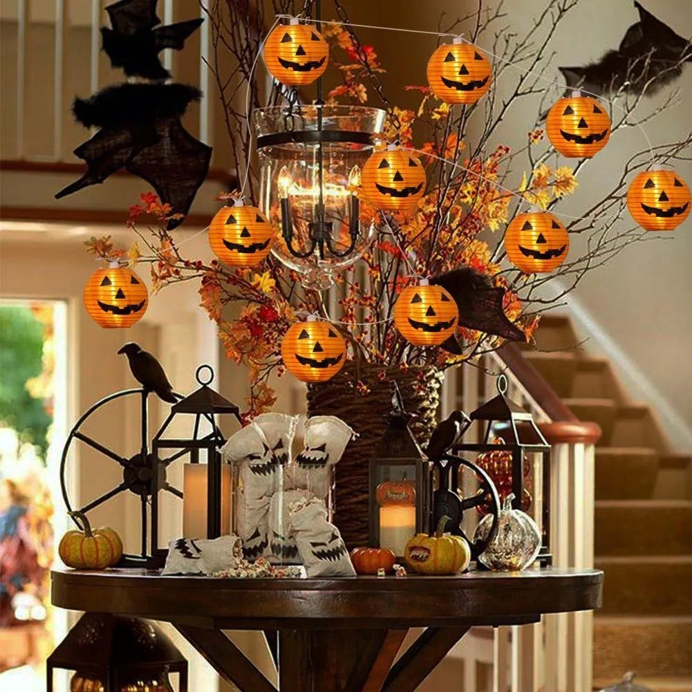 Halloween Pumpkin String Lights | 10 LED Warm White Decoration
