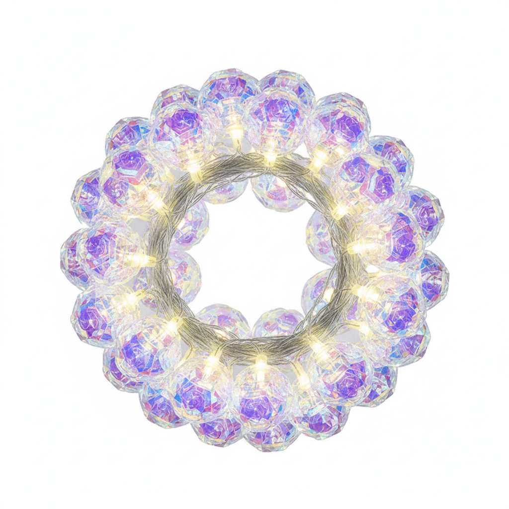 Crystal Rose Ball String Lights