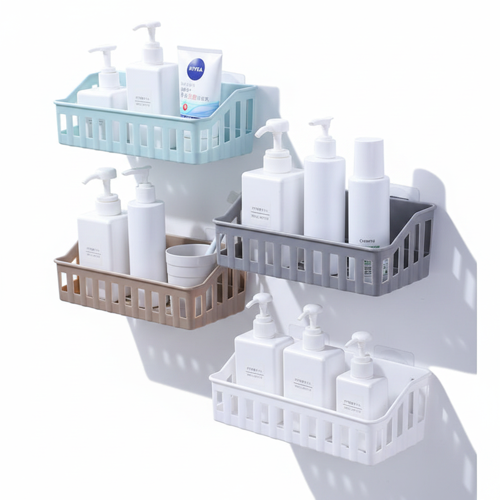No-Punch Toilet Corner Storage Rack Cover