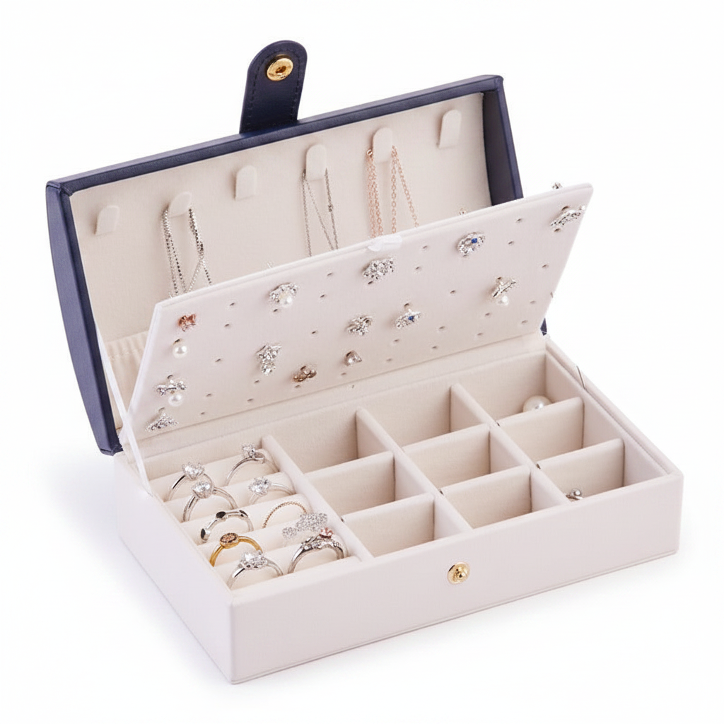 Portable PU Jewellery Box Cover