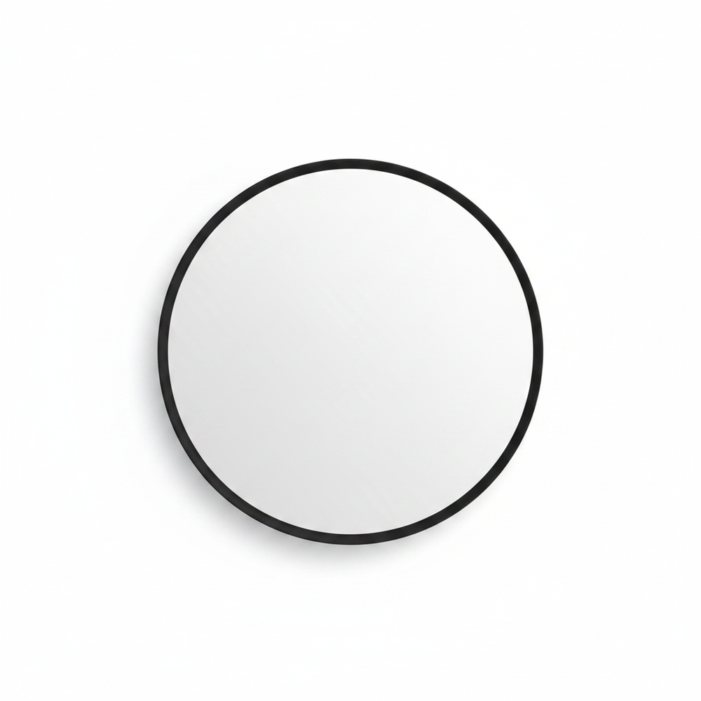 Round Black Bathroom Mirror