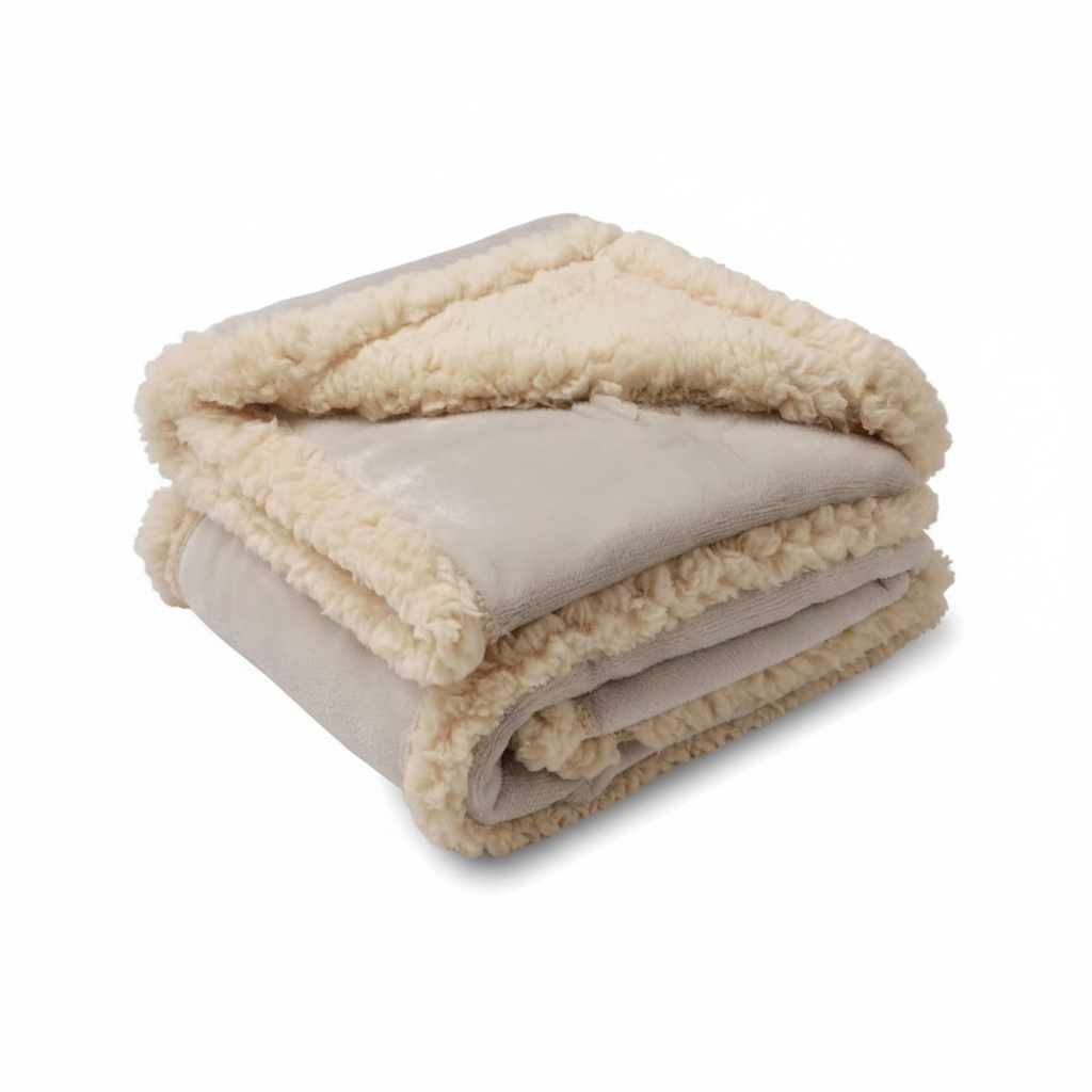 Waterproof Sherpa Fleece Throw Blanket
